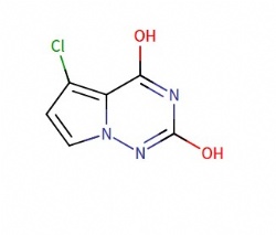 5-chloropyrrolo[2,1-f][1,2,4]triazine-2,4-diol