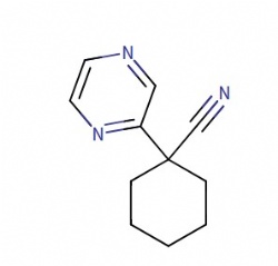 1-(pyrazin-2-yl)cyclohexane-1-carbonitrile