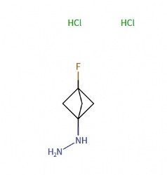 (3-Fluoro-1-bicyclo[1.1.1]pentanyl)hydrazine dihydrochloride
