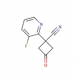 1-(3-Fluoropyridin-2-yl)-3-oxocyclobutane-1-carbonitrile