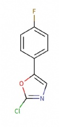 2-chloro-5-(4-fluorophenyl)oxazole