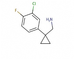 1-(3-Chloro-4-fluorophenyl)cyclopropanemethanamine