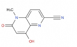 8-Hydroxy-5-methyl-6-oxo-5,6-dihydro-1,5-naphthyridine-2-carbonitrile