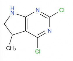 2,4-dichloro-5-methyl-6,7-dihydro-5H-pyrrolo[2,3-d]pyrimidine