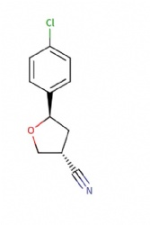 (3R,5R)-5-(4-Chlorophenyl)tetrahydrofuran-3-carbonitrile