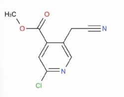 methyl 2-chloro-5-(cyanomethyl)isonicotinate