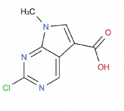 2-Chloro-7-methyl-7h-pyrrolo[2,3-d]pyrimidine-5-carboxylic acid