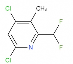 4,6-dichloro-2-(difluoromethyl)-3-methylpyridine