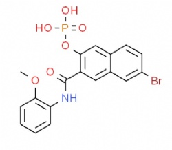7-Bromo-N-(2-methoxyphenyl)-3-(phosphonooxy)-2-naphthalenecarboxamide