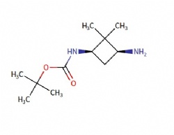 Carbamic acid, N-[(1R,3S)-3-amino-2,2-dimethylcyclobutyl]-, 1,1-dimethylethyl ester, rel-