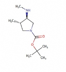 tert-Butyl (3S,4R)-3-methyl-4-(methylamino)pyrrolidine-1-carboxylate