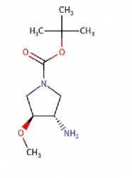 rel-1,1-Dimethylethyl (3R,4R)-3-amino-4-methoxy-1-pyrrolidinecarboxylate