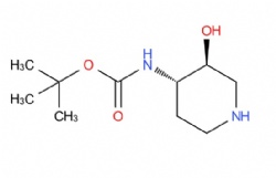 tert-butyl ((3S,4S)-3-hydroxypiperidin-4-yl)carbamate