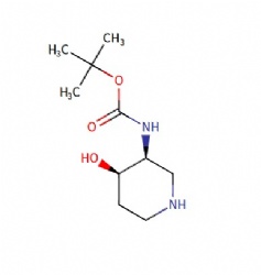 tert-butyl ((3S,4R)-4-hydroxypiperidin-3-yl)carbamate