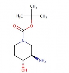 rac-tert-butyl (3R,4R)-3-amino-4-hydroxypiperidine-1-carboxylate