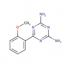 6-(2-methoxyphenyl)-1,3,5-triazine-2,4-diamine
