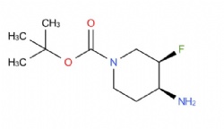 1,1-Dimethylethyl (3R,4S)-4-amino-3-fluoro-1-piperidinecarboxylate