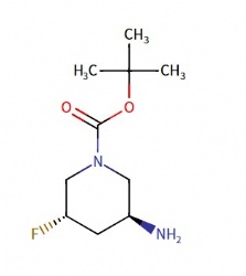 rac-tert-butyl (3R,5R)-3-amino-5-fluoropiperidine-1-carboxylate