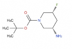 rac-tert-butyl (3R,5S)-3-amino-5-fluoropiperidine-1-carboxylate