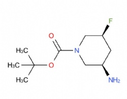 rac-tert-butyl (3R,5S)-3-amino-5-fluoropiperidine-1-carboxylate