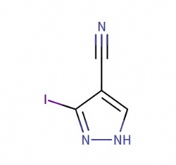 3-iodo-1H-pyrazole-4-carbonitrile