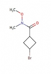 3-bromo-N-methoxy-N-methylcyclobutane-1-carboxamide