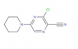 3-chloro-5-(piperidin-1-yl)pyrazine-2-carbonitrile