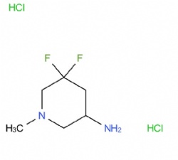 5,5-Difluoro-1-methyl-piperidin-3-amine dihydrochloride