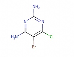 5-bromo-6-chloropyrimidine-2,4-diamine