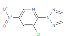 3-chloro-5-nitro-2-(2H-1,2,3-triazol-2-yl)pyridine