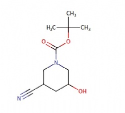 tert-butyl 3-cyano-5-hydroxypiperidine-1-carboxylate