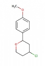 4-chloro-2-(4-methoxyphenyl)tetrahydro-2H-pyran