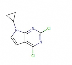 2,4-dichloro-7-cyclopropyl-7H-pyrrolo[2,3-d]pyrimidine