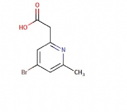 2-(4-bromo-6-methylpyridin-2-yl)acetic acid