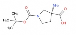 (3R)-3-amino-1-[(tert-butoxy)carbonyl]pyrrolidine-3-carboxylic acid