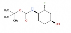 tert-butyl N-[rel-(1R,2R,4S)-2-fluoro-4-hydroxy-cyclohexyl]carbamate