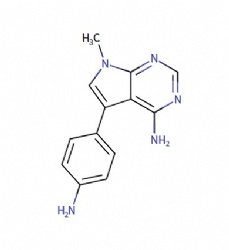 5-(4-aminophenyl)-7-methyl-7H-pyrrolo[2,3-d]pyrimidin-4-amine