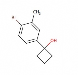 1-(4-bromo-3-methylphenyl)cyclobutan-1-ol