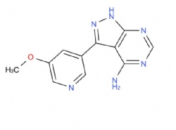 3-(5-methoxypyridin-3-yl)-1H-pyrazolo[3,4-d]pyrimidin-4-amine