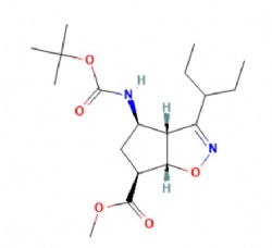 methyl (3aR,4R,6S,6aS)-4-[(2-methylpropan-2-yl)oxycarbonylamino]-3-pentan-3-yl-4,5,6,6a-tetrahydro-3aH-cyclopenta[d][1,2]oxazole-6-carboxylate