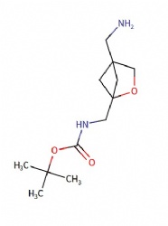 tert-butyl N-[[4-(aminomethyl)-2-oxabicyclo[2.1.1]hexan-1-yl]methyl]carbamate