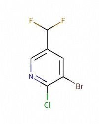 3-bromo-2-chloro-5-(difluoromethyl)pyridine