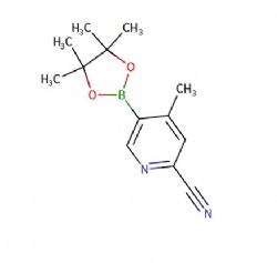 4-methyl-5-(4,4,5,5-tetramethyl-1,3,2-dioxaborolan-2-yl)picolinonitrile
