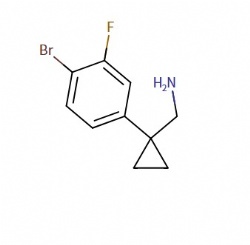 (1-(4-bromo-3-fluorophenyl)cyclopropyl)methanamine