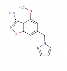 6-((1H-pyrazol-1-yl)methyl)-4-methoxybenzo[d]isoxazol-3-amine