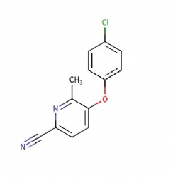 5-(4-chlorophenoxy)-6-methylpicolinonitrile