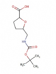 5-(((tert-butoxycarbonyl)amino)methyl)tetrahydrofuran-2-carboxylic acid