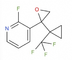 2-fluoro-3-(2-(1-(trifluoromethyl)cyclopropyl)oxiran-2-yl)pyridine