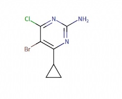 5-bromo-4-chloro-6-cyclopropylpyrimidin-2-amine