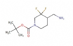 tert-butyl 4-(aminomethyl)-3,3-difluoropiperidine-1-carboxylate